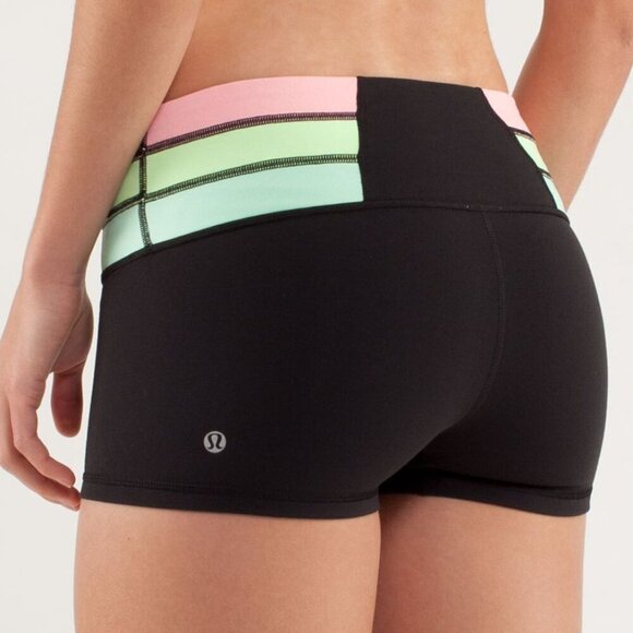 Lululemon Boogie Short 2"" - 4 Black / Quilt Spring13 - Picture 3 of 10